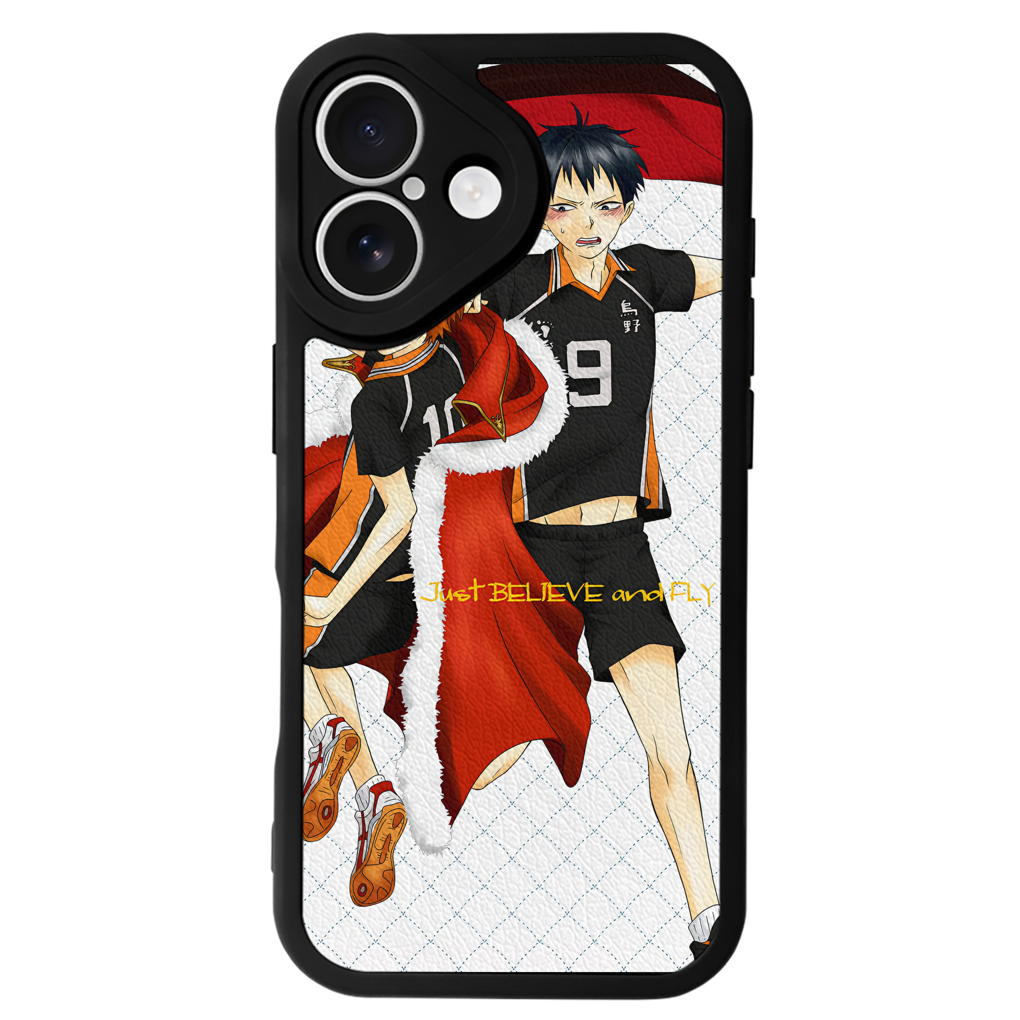 （画像用） ハイキュー!! Haikyu!! 【iPhone 16シリーズ対応】シリコンスマホケース（レザー調） 材質：シリコン